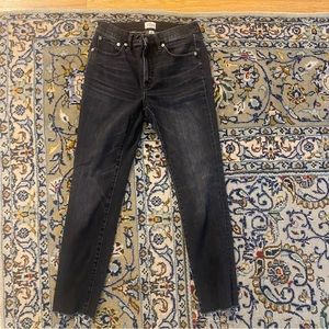 J.Crew high rise toothpick jeans 9”